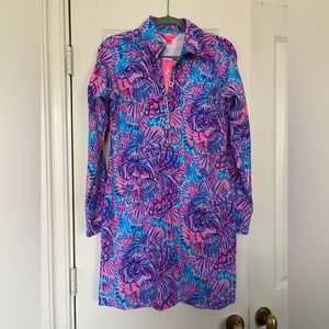 Lilly Pulitzer   Turquoise Oasis Shelleidoscope Dress